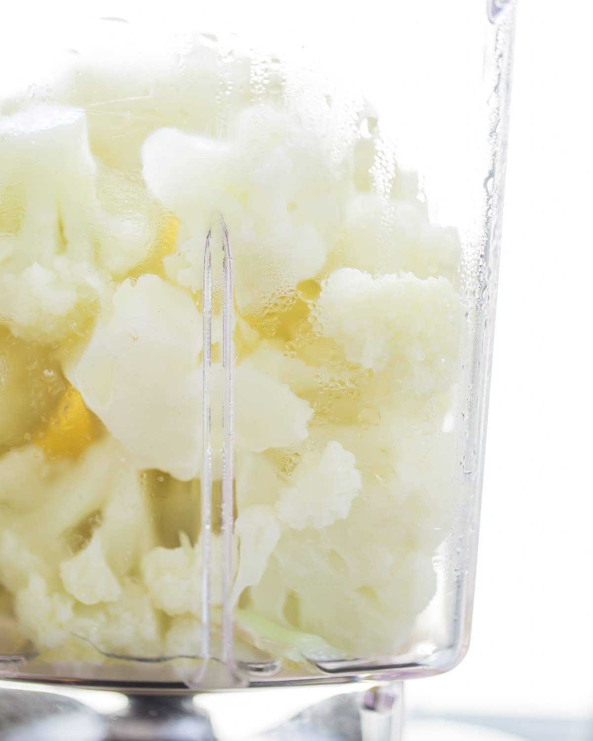 Cauliflower in a blender.